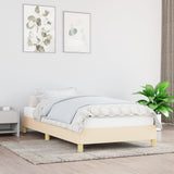 Vidaxl bedframe zonder matras 100x200 cm stof crèmekleurig