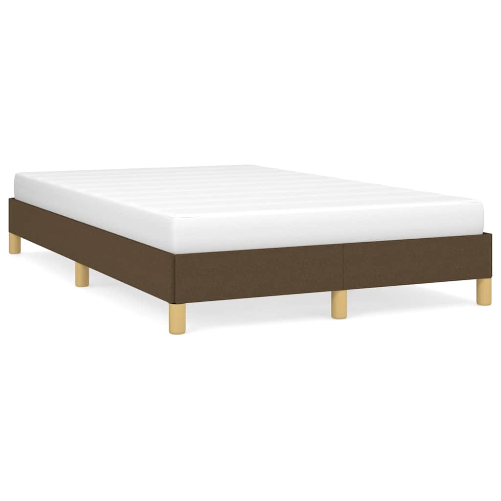 Vidaxl bedframe zonder matras 120x200 cm stof donkerbruin