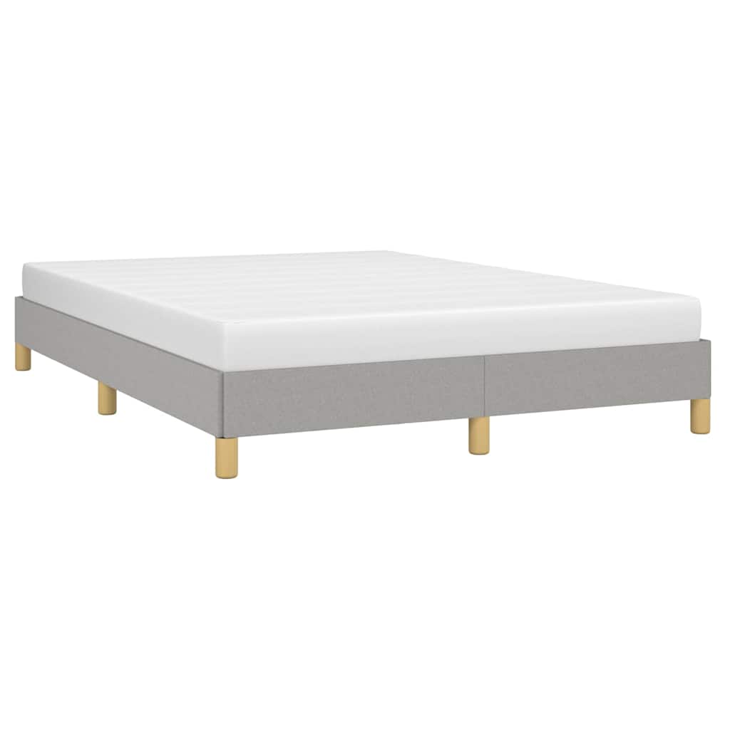 Vidaxl bedframe zonder matras stof lichtgrijs 140x190 cm