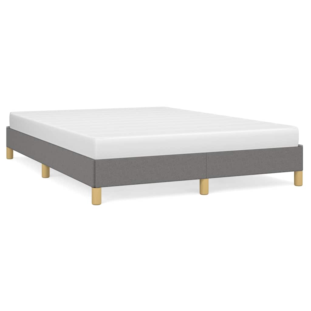 Vidaxl bedframe zonder matras stof donkergrijs 140x190 cm