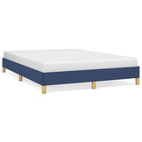 Vidaxl bedframe zonder matras stof blauw 140x190 cm