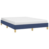 Vidaxl bedframe zonder matras stof blauw 140x200 cm