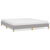 Vidaxl bedframe zonder matras stof lichtgrijs 180x200 cm