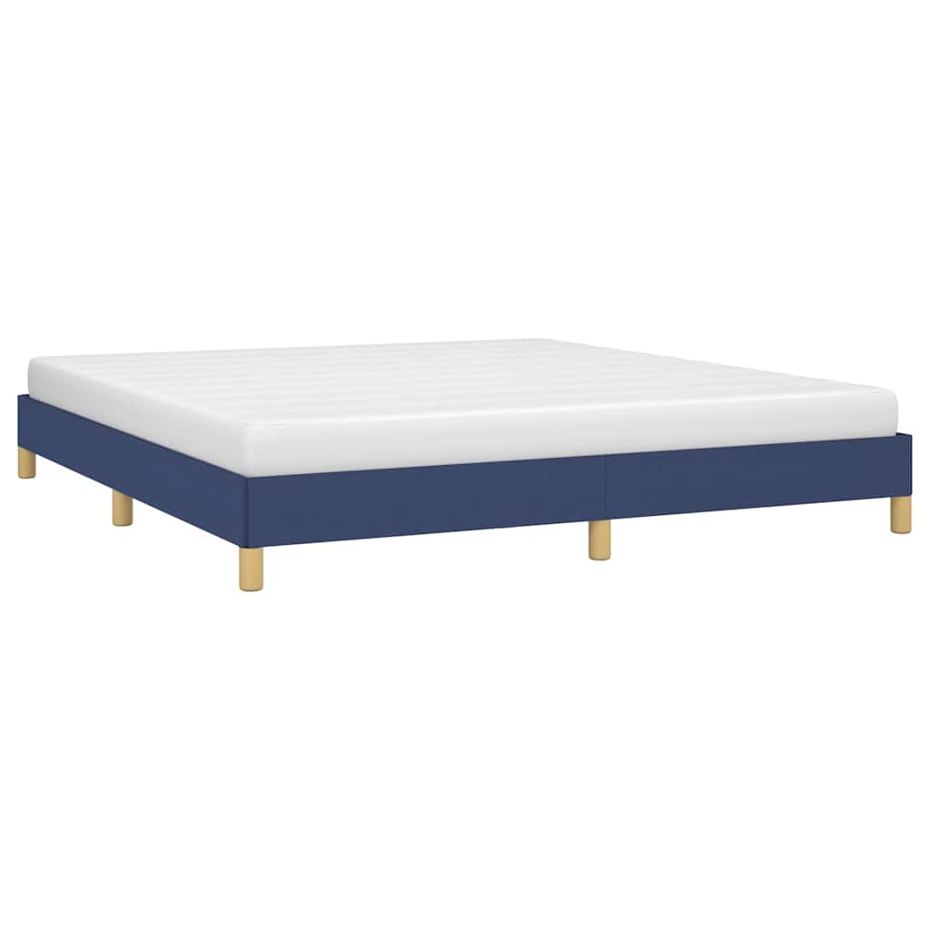 Vidaxl bedframe zonder matras stof blauw 180x200 cm