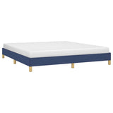 Vidaxl bedframe zonder matras stof blauw 180x200 cm