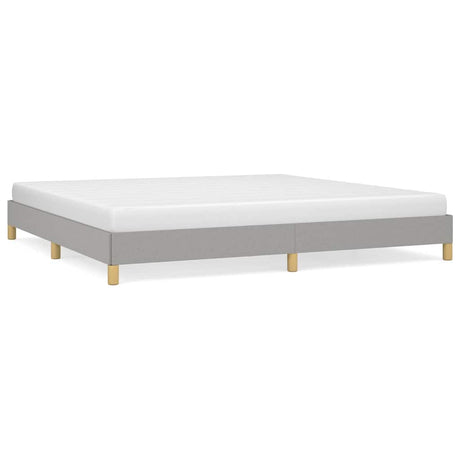Vidaxl bedframe zonder matras stof lichtgrijs 200x200 cm