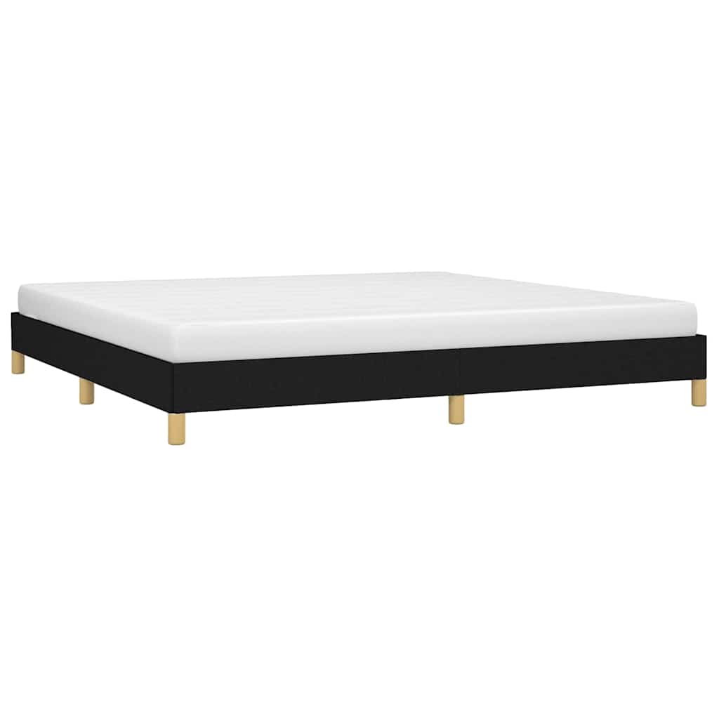 Vidaxl bedframe zonder matras stof zwart 200x200 cm