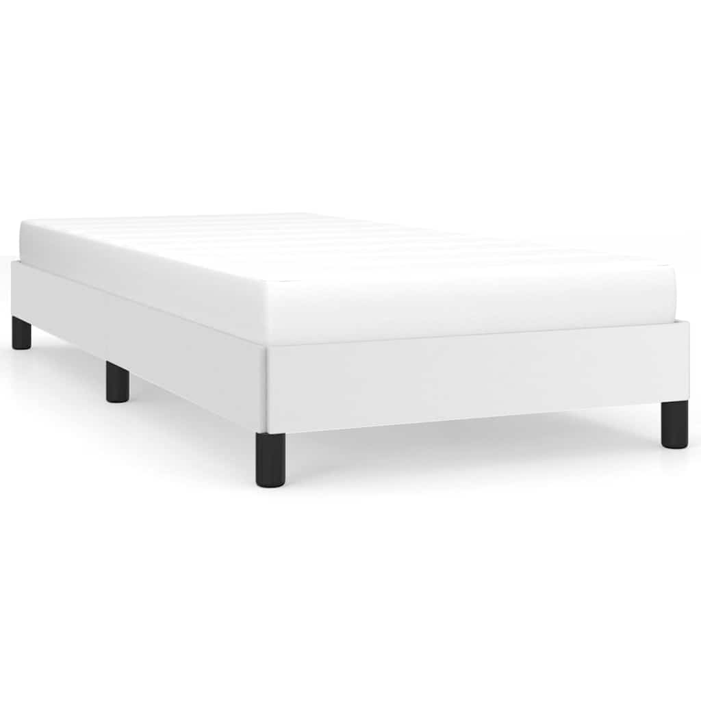 Vidaxl bedframe kunstleer wit 90x190 cm