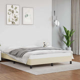 Vidaxl bedframe kunstleer crèmekleurig 140x200 cm