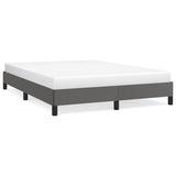 Vidaxl bedframe kunstleer grijs 140x200 cm