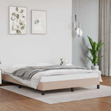 Vidaxl bedframe kunstleer cappuccinokleurig 140x200 cm