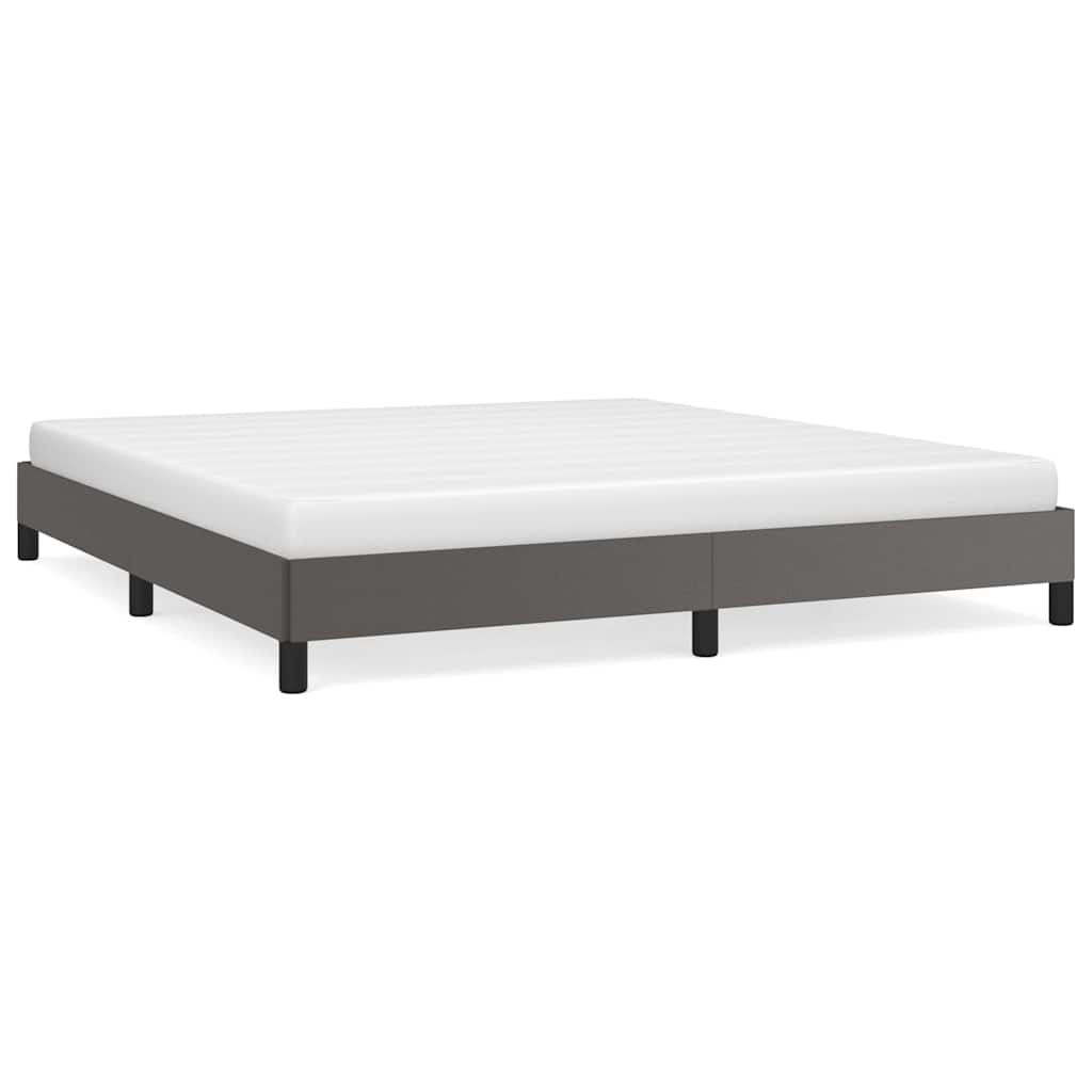 Vidaxl bedframe kunstleer grijs 160x200 cm
