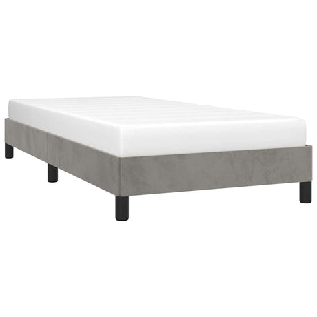 Vidaxl bedframe zonder matras 80x200 cm fluweel lichtgrijs
