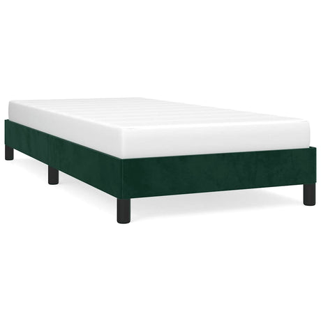 Vidaxl bedframe zonder matras 90x190 cm fluweel donkergroen