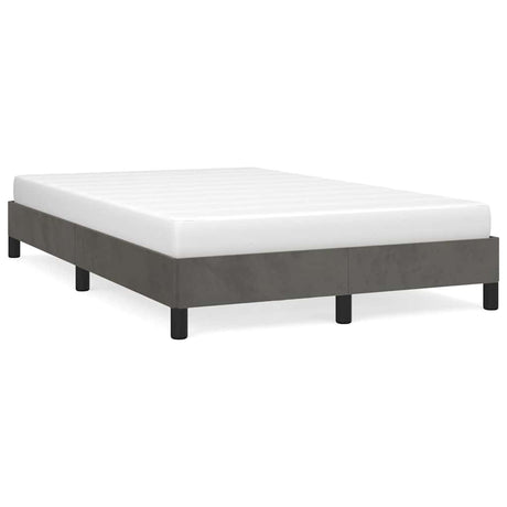Vidaxl bedframe zonder matras 120x200 cm fluweel donkergrijs
