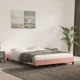 Vidaxl bedframe fluweel roze 140x200 cm