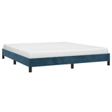 Vidaxl bedframe zonder matras 160x200 cm fluweel donkerblauw