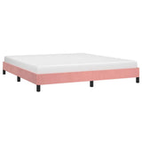Vidaxl bedframe fluweel roze 180x200 cm
