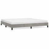 Vidaxl bedframe zonder matras 200x200 cm fluweel lichtgrijs