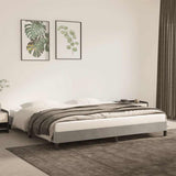 Vidaxl bedframe zonder matras 200x200 cm fluweel lichtgrijs