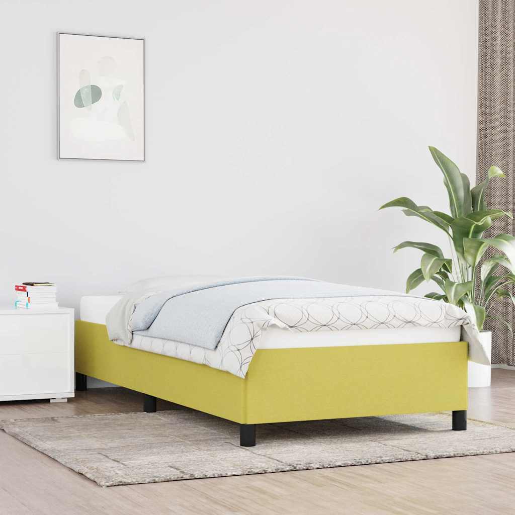 Vidaxl bedframe stof groen 90x190 cm