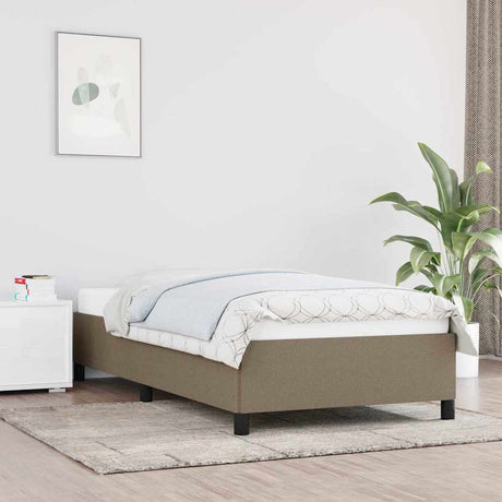 Vidaxl bedframe zonder matras 90x200 cm stof taupe