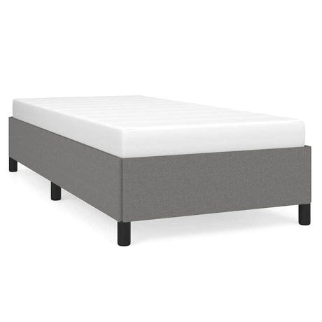 Vidaxl bedframe zonder matras 100x200 cm stof donkergrijs