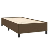 Vidaxl bedframe zonder matras 100x200 cm stof donkerbruin
