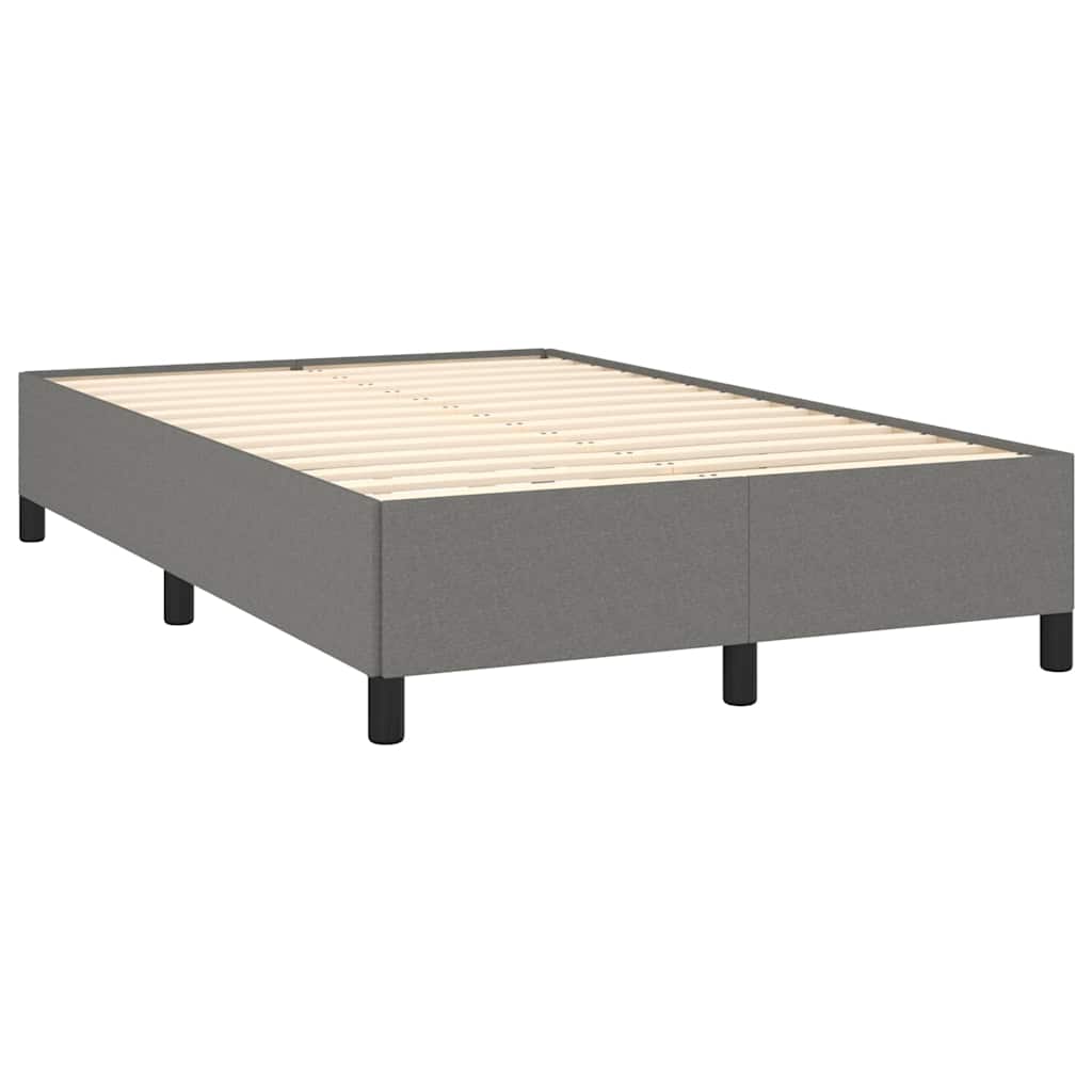 Vidaxl bedframe zonder matras 120x200 cm stof donkergrijs