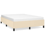 Vidaxl bedframe zonder matras stof crèmekleurig 140x190 cm