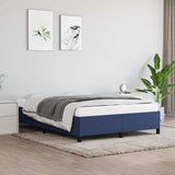 Vidaxl bedframe zonder matras stof blauw 140x190 cm