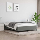 Vidaxl bedframe zonder matras stof donkergrijs 140x200 cm