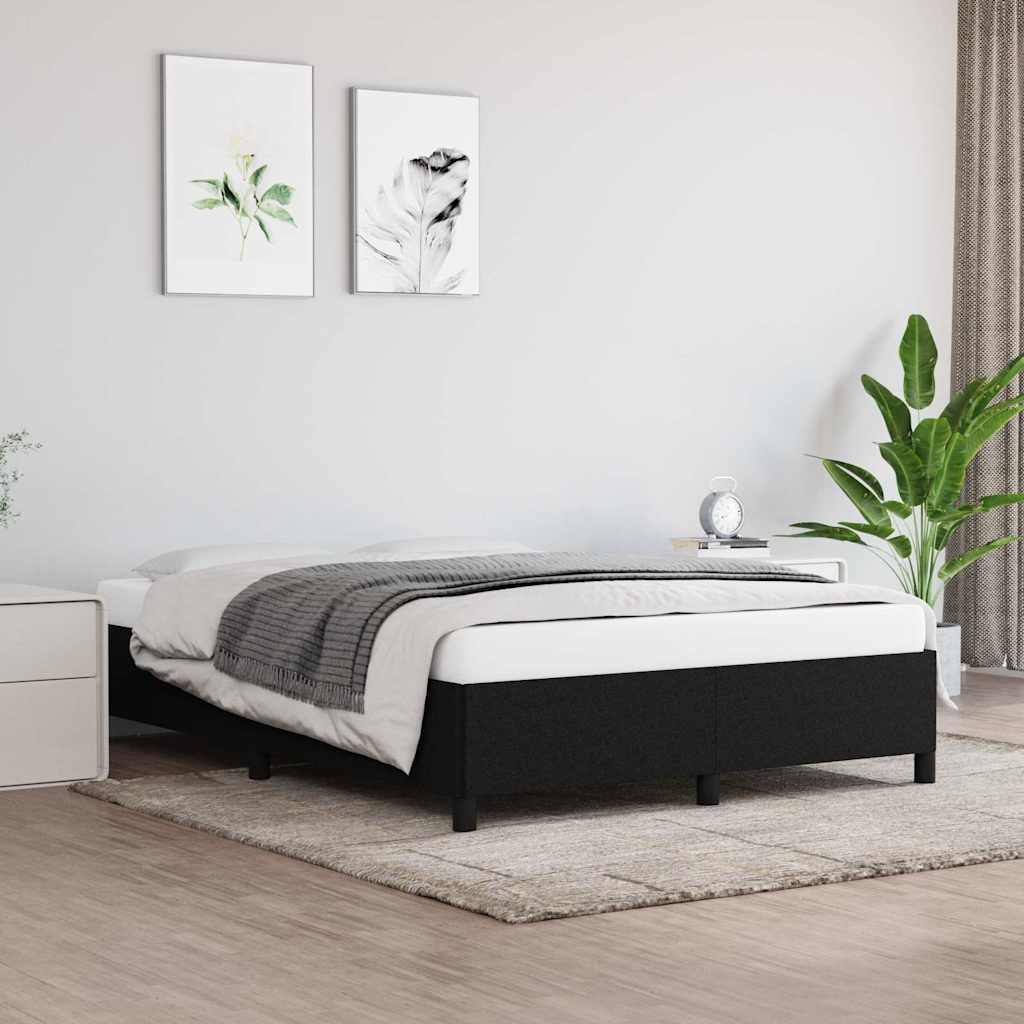 Vidaxl bedframe zonder matras stof zwart 140x200 cm