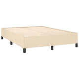 Vidaxl bedframe zonder matras stof crèmekleurig 140x200 cm