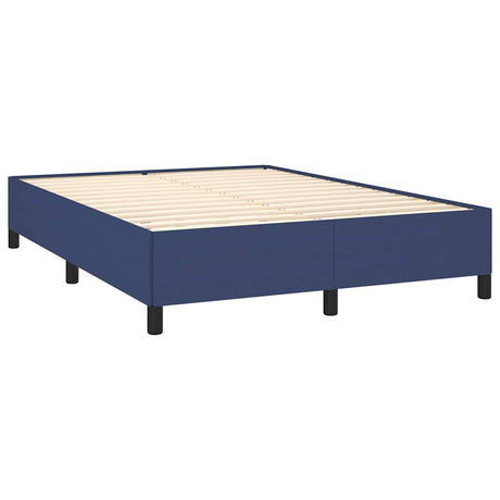 Vidaxl bedframe zonder matras stof blauw 140x200 cm
