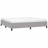 Vidaxl bedframe zonder matras stof lichtgrijs 200x200 cm
