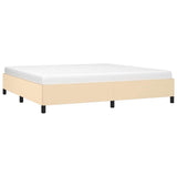 Vidaxl bedframe zonder matras stof crèmekleurig 200x200 cm