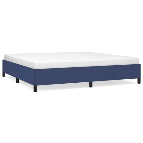 Vidaxl bedframe zonder matras stof blauw 200x200 cm