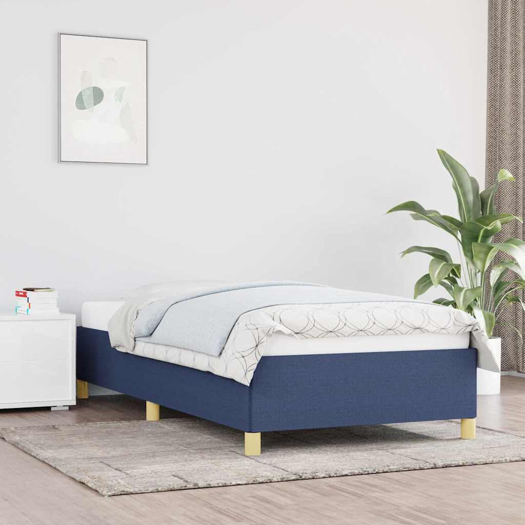 Vidaxl bedframe zonder matras 80x200 cm stof blauw