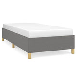 Vidaxl bedframe zonder matras 90x200 cm stof donkergrijs