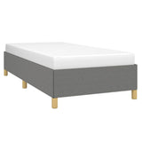 Vidaxl bedframe zonder matras 90x200 cm stof donkergrijs