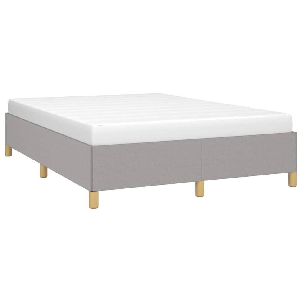 Vidaxl bedframe zonder matras stof lichtgrijs 140x190 cm