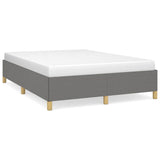 Vidaxl bedframe zonder matras stof donkergrijs 140x200 cm