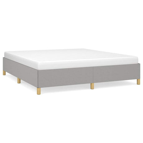 Vidaxl bedframe zonder matras stof lichtgrijs 160x200 cm