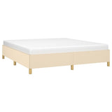 Vidaxl bedframe zonder matras stof crèmekleurig 160x200 cm