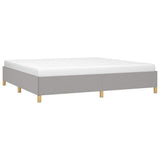 Vidaxl bedframe zonder matras stof lichtgrijs 200x200 cm