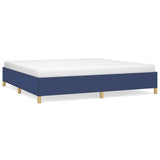 Vidaxl bedframe zonder matras stof blauw 200x200 cm