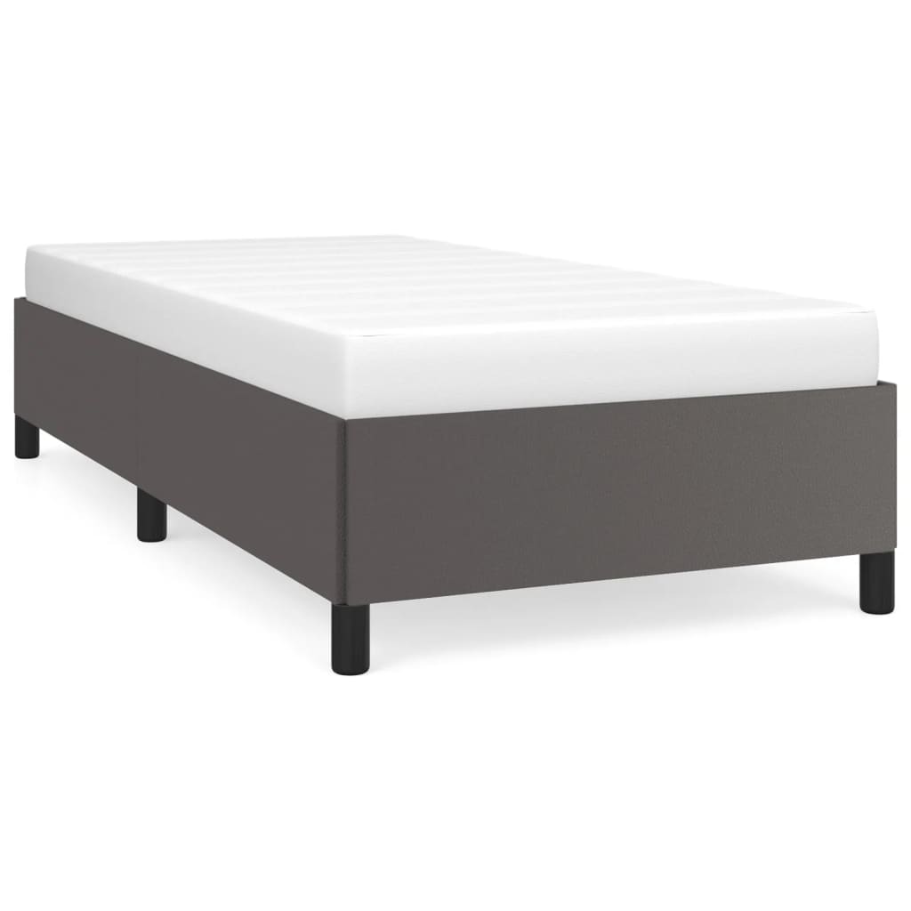 Vidaxl bedframe kunstleer grijs 80x200 cm