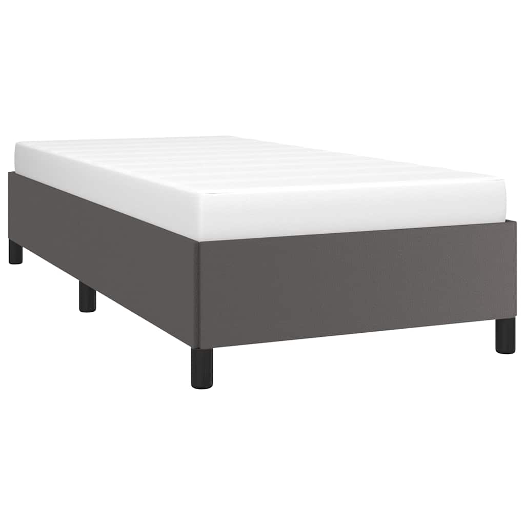 Vidaxl bedframe kunstleer grijs 80x200 cm