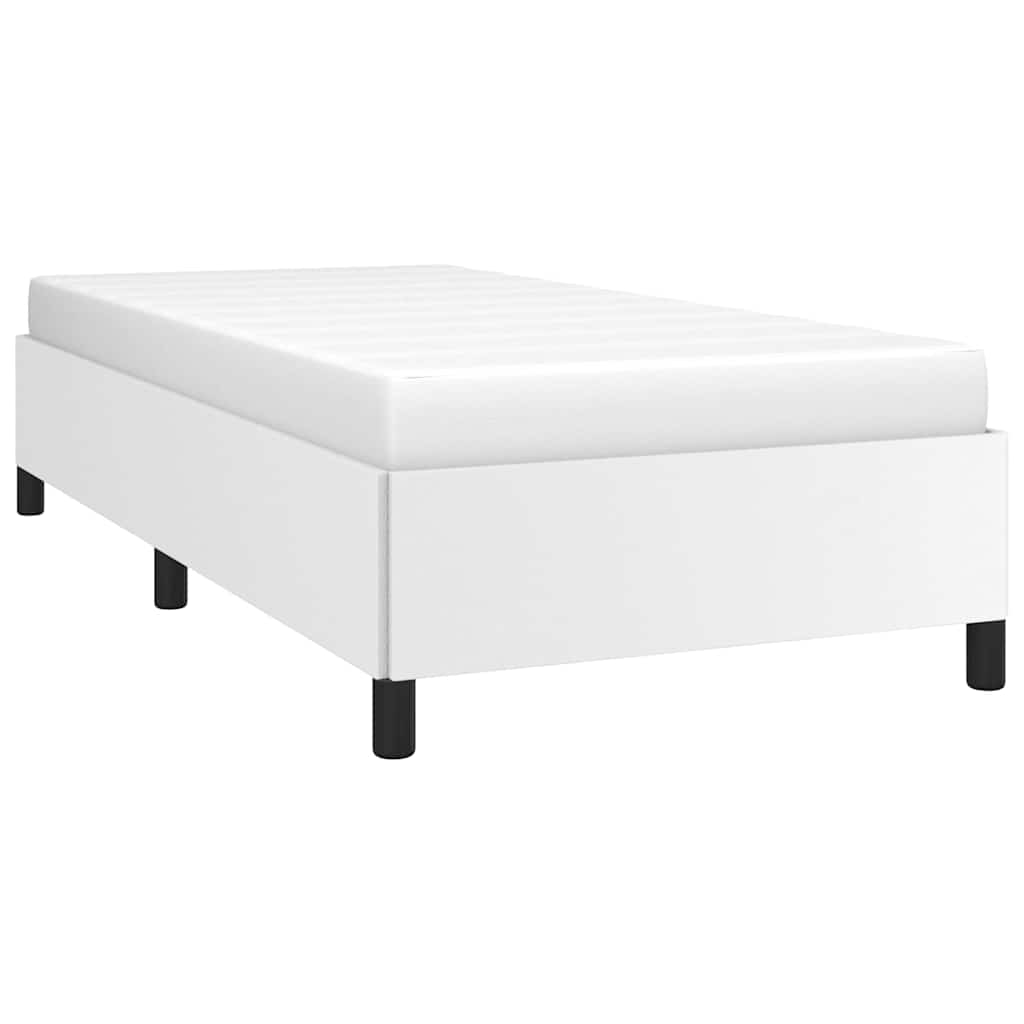 Vidaxl bedframe kunstleer wit 90x190 cm